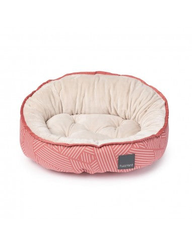 Cama reversível para cães FuzzYard Thornbury Brick Red (tamanho M)