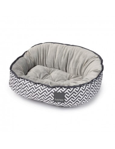 Cama oval reversível para cães FuzzYard Vinca (tamanho M)