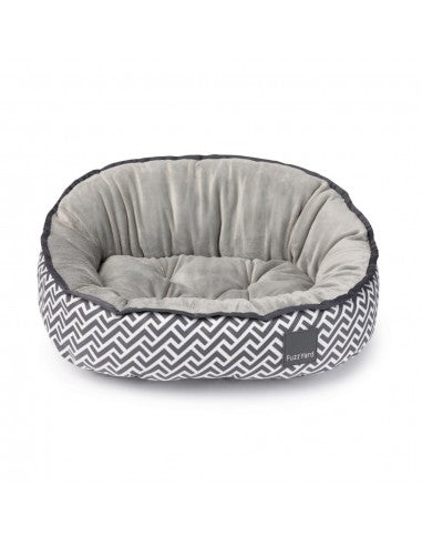 Cama oval reversível para cães FuzzYard Vinca (tamanho M)