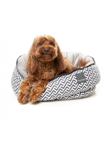 Cama oval reversível para cães FuzzYard Vinca (tamanho M)
