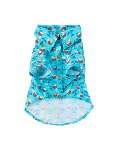 Camisa havaiana para cães FuzzYard Blue Oasis (tamanho 2)