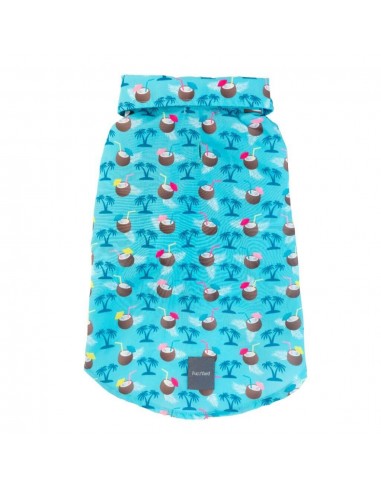 Camisa havaiana para cães FuzzYard Blue Oasis (tamanho 6)