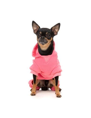Fato de treino com capuz para cães FuzzYard Chillin' rosa