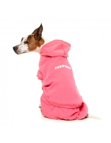 Fato de treino com capuz para cães FuzzYard Chillin' rosa