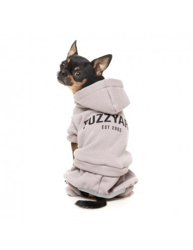 Sweatshirt com capuz para cães FuzzYard Urban cinzento-claro