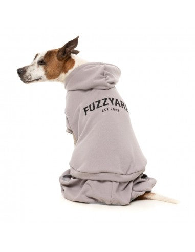 Sweatshirt com capuz para cães FuzzYard Urban cinzento-claro