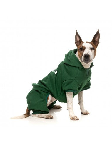 Sweatshirt com capuz para cães FuzzYard Urban verde