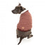 Casaco bomber para cães FuzzYard Nordic grená com cachecol amovível
