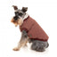 Casaco bomber para cães FuzzYard Nordic grená com cachecol amovível