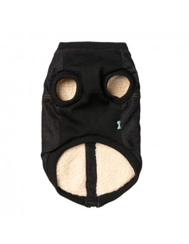 Casaco de ganga com peitoral para cães FuzzYard Kojima preto