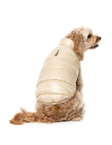 Casaco acolchoado para cães FuzzYard East Harlem camelo