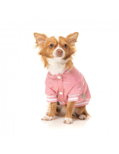 Casaco de basebol para cães FuzzYard Fastball rosa