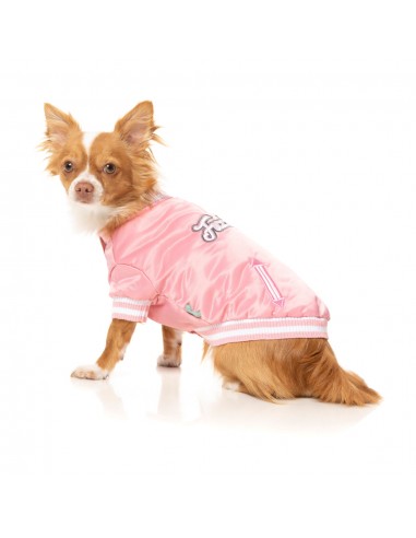 Casaco de basebol para cães FuzzYard Fastball rosa