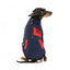 Colete sherpa para cães FuzzYard Fitzroy azul-marinho