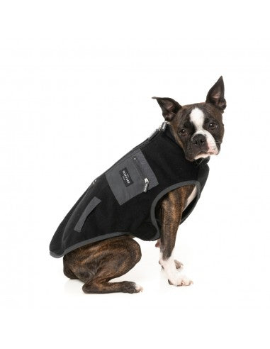 Colete sherpa para cães FuzzYard Fitzroy preto