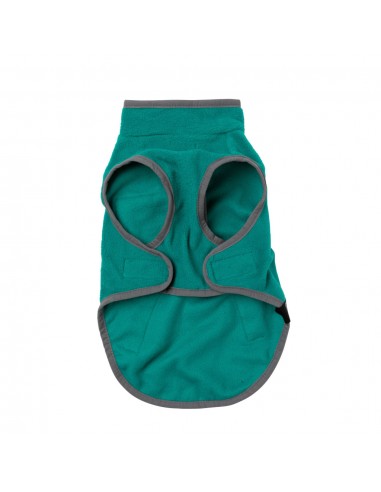 Colete sherpa para cães FuzzYard Fitzroy verde