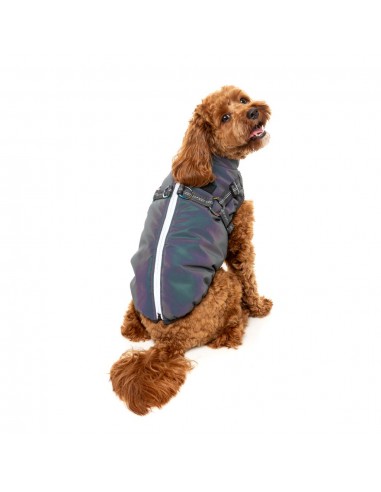 Casaco refletor com peitoral para cães FuzzYard Flash