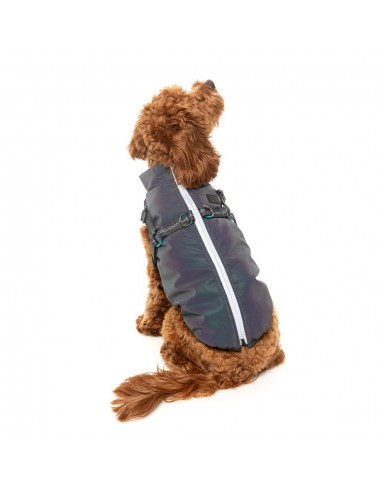 Casaco refletor com peitoral para cães FuzzYard Flash