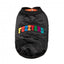 Blusão bomber acetinado para cães FuzzYard Frat preto