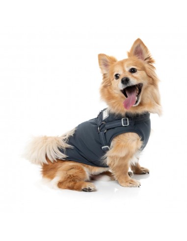 Casaco para cão com peitoral FuzzYard Horizon azul-marinho