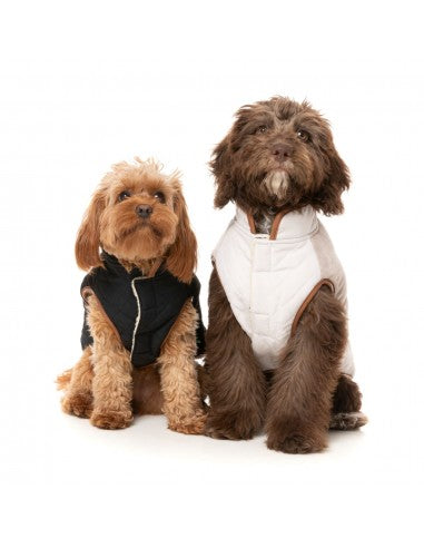 Casaco com forro sherpa para cães FuzzYard Ivanhoe preto