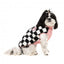 Casaco sherpa para cão FuzzYard Ollie aos quadrados rosa