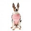 Casaco sherpa para cão FuzzYard Ollie aos quadrados rosa