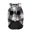 Casaco polar para cães FuzzYard The Lumberjack aos quadrados preto e branco