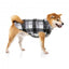 Casaco polar para cães FuzzYard The Lumberjack aos quadrados preto e branco