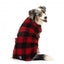 Casaco polar para cães FuzzYard The Lumberjack aos quadrados vermelho e preto