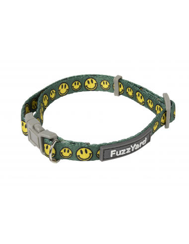Coleira em neopreno para cães FuzzYard Biggie Smiles (tamanho XS)
