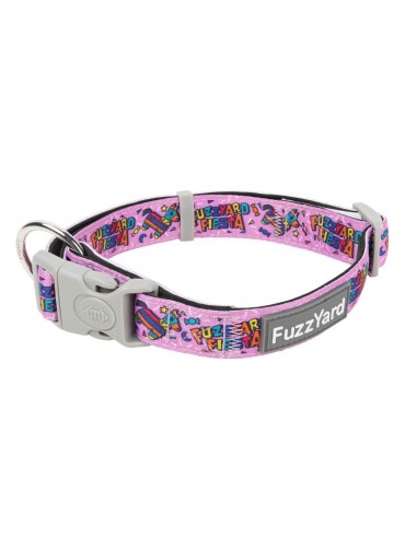Coleira em neopreno para cães FuzzYard Fiesta (tamanho M)
