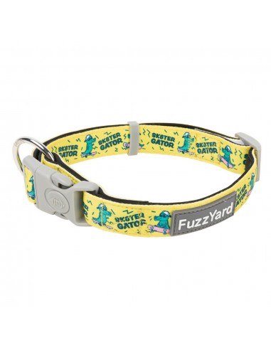 Coleira em neopreno para cães FuzzYard Sk8ter Gator (tamanho M)