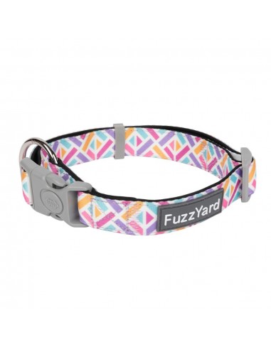 Coleira em neopreno para cães FuzzYard Bubblegum Burst (tamanho M)
