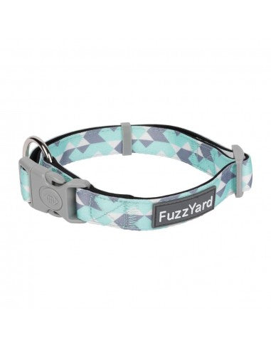 Coleira em neopreno para cães FuzzYard Mint Fizz (tamanho L)