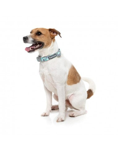 Coleira em neopreno para cães FuzzYard Mint Fizz (tamanho S)