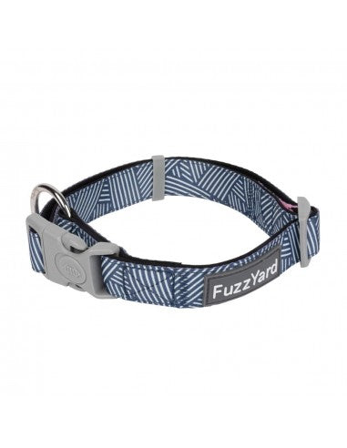 Coleira em neopreno para cães FuzzYard Thornbury Aegean Blue (tamanho M)