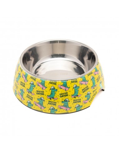 Comedouro antiderrapante para cães FuzzYard Sk8ter Gator (tamanho L)