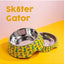 Comedouro antiderrapante para cães FuzzYard Sk8ter Gator (tamanho S)