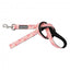 Trela em neopreno para cães FuzzYard Pink Lemonade (tamanho L)