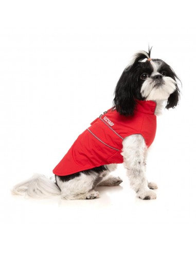 Impermeável corta-vento para cães FuzzYard Breaker vermelho