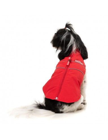 Impermeável corta-vento para cães FuzzYard Breaker vermelho