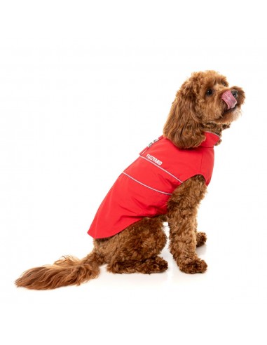 Impermeável corta-vento para cães FuzzYard Breaker vermelho