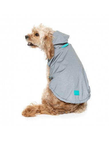 Impermeável com capuz para cães FuzzYard Evo refletor