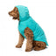 Impermeável com capuz para cães FuzzYard Evo verde-azulado
