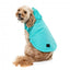 Impermeável com capuz para cães FuzzYard Evo verde-azulado