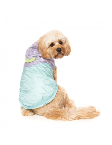 Impermeável reversível para cães FuzzYard Ormond roxo e azul
