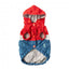 Impermeável para cães FuzzYard The Seattle vermelho e azul