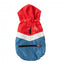Impermeável para cães FuzzYard The Seattle vermelho e azul