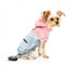 Impermeável para cães FuzzYard The Seattle rosa e cinzento tamanho 1